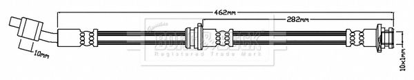 BORG & BECK Bremžu šļūtene BBH7140